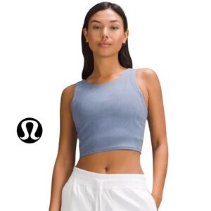 Lululemon Ribbed Softstreme Cropped Tank Top Size 2